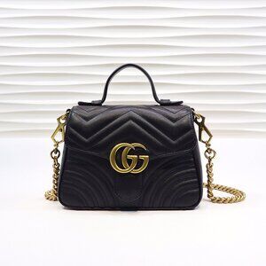 Gucci GG Marmont Top Handle Shoulder Bag